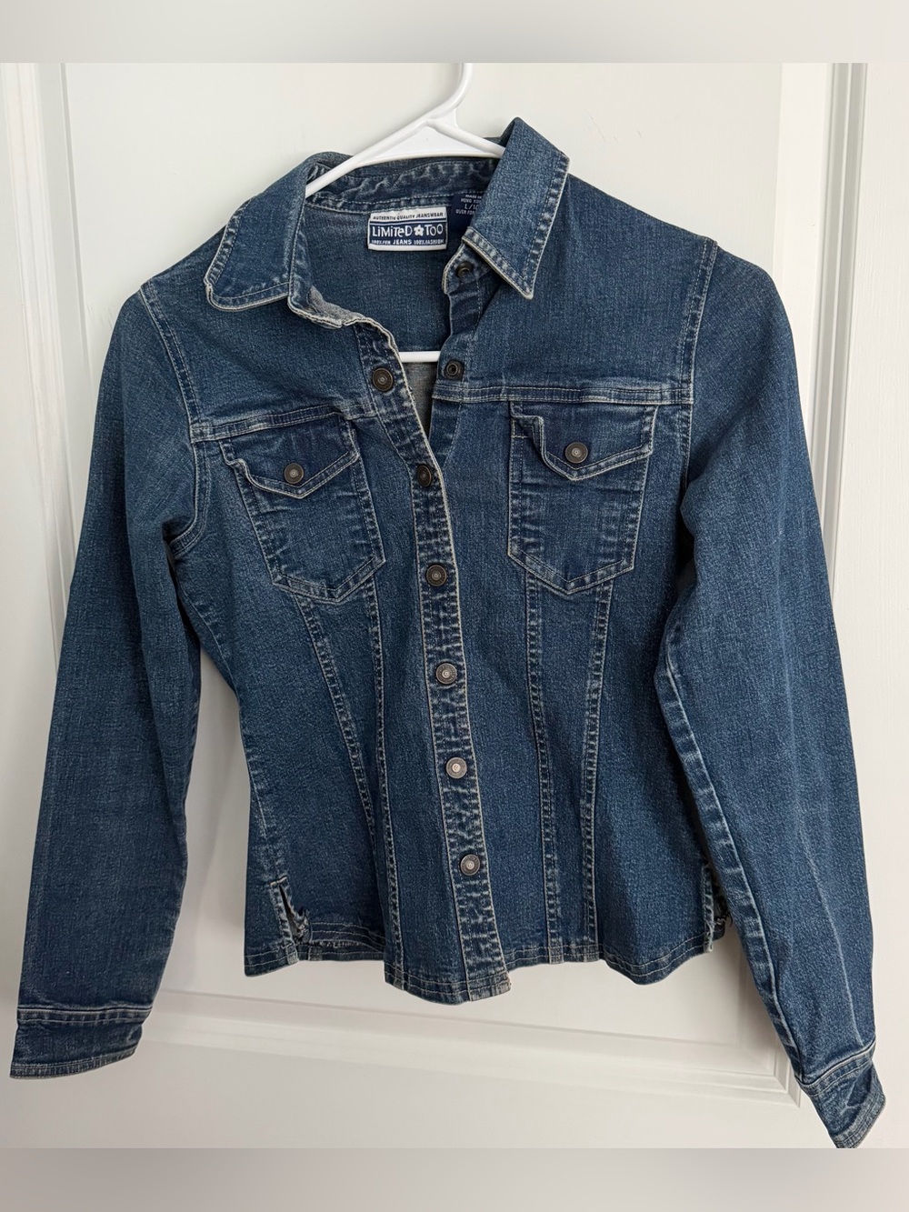 Limited Too Y2K Vintage-Inspired Blue Denim Jacket
